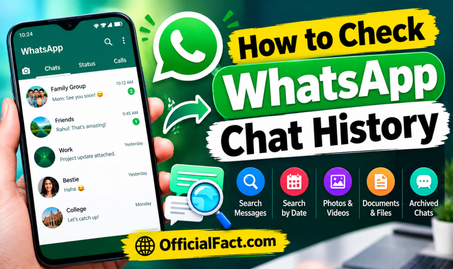 How to Check WhatsApp Chat History
